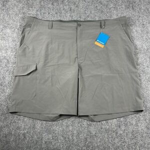 Columbia Shorts Mens 52 Gray Omni Shade Cargo Hiking Outdoor Performance